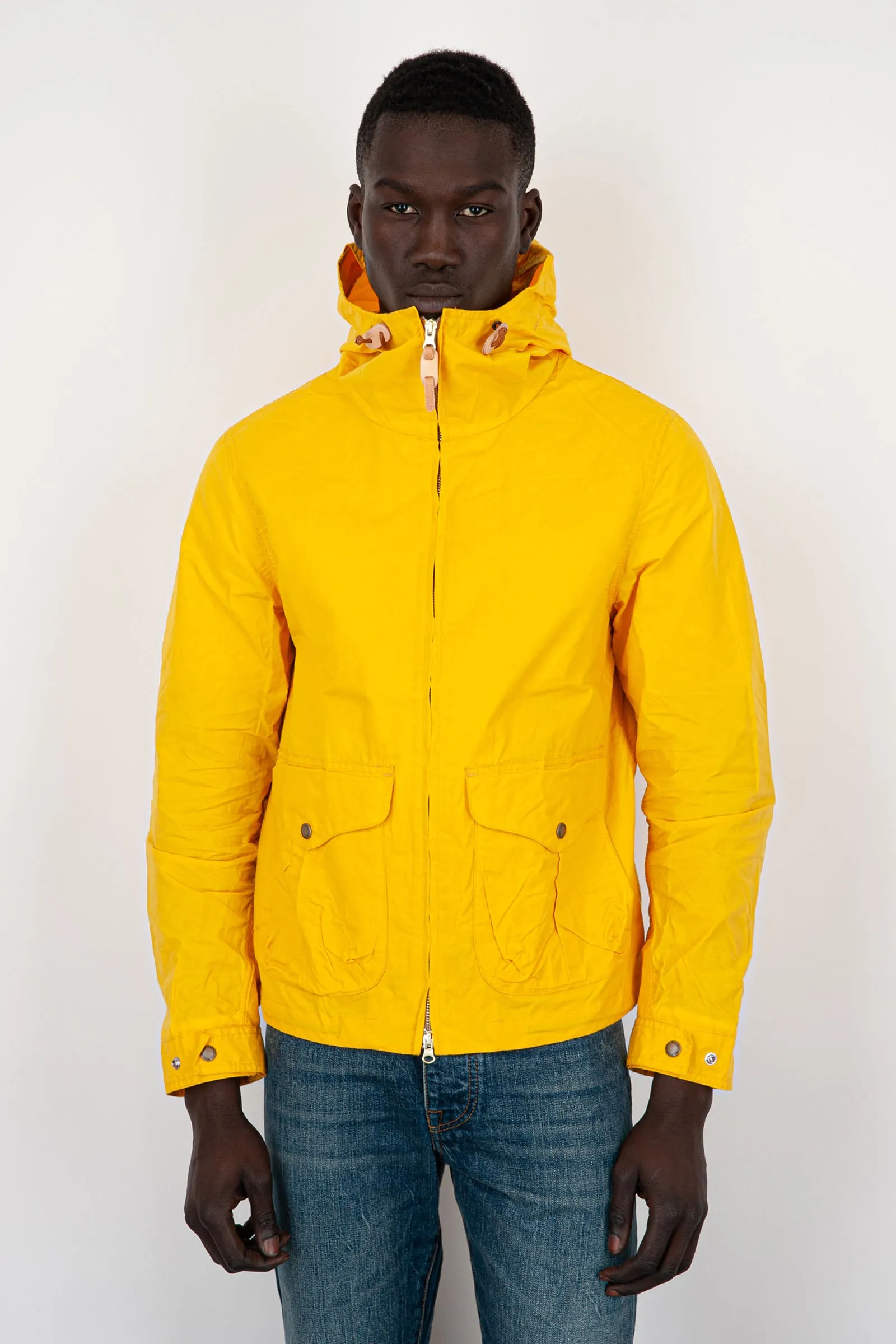 Manifattura Ceccarelli Blazer Coat With Hood Cotone Giallo