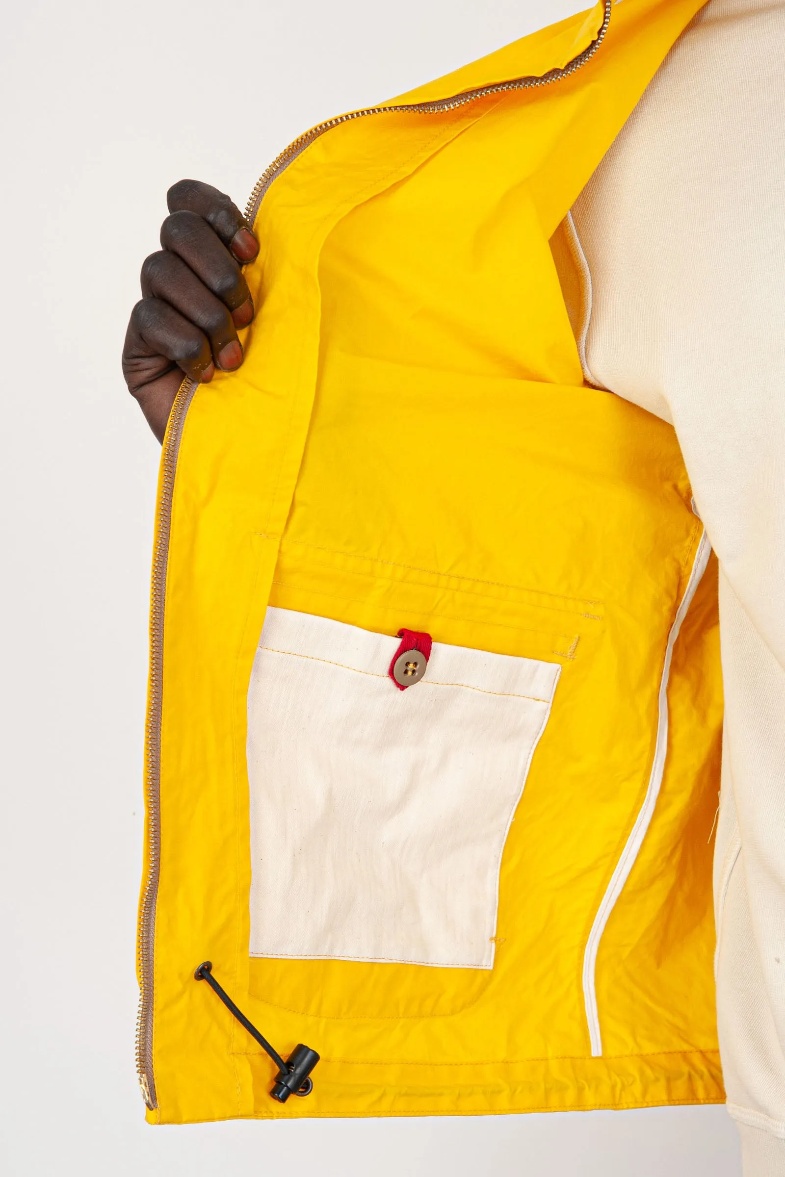 Manifattura Ceccarelli Blazer Coat With Hood Cotone Giallo