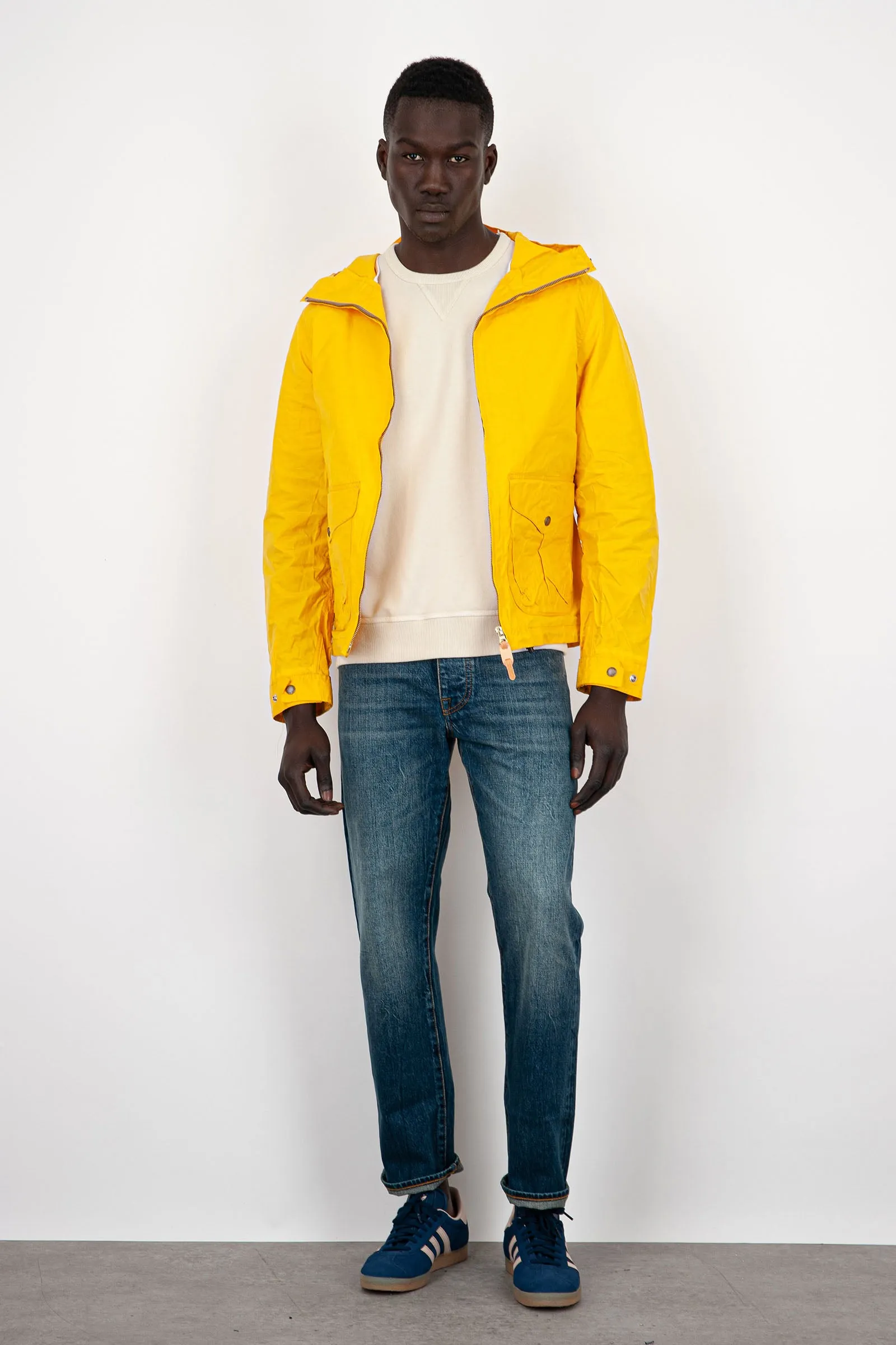 Manifattura Ceccarelli Blazer Coat With Hood Cotone Giallo