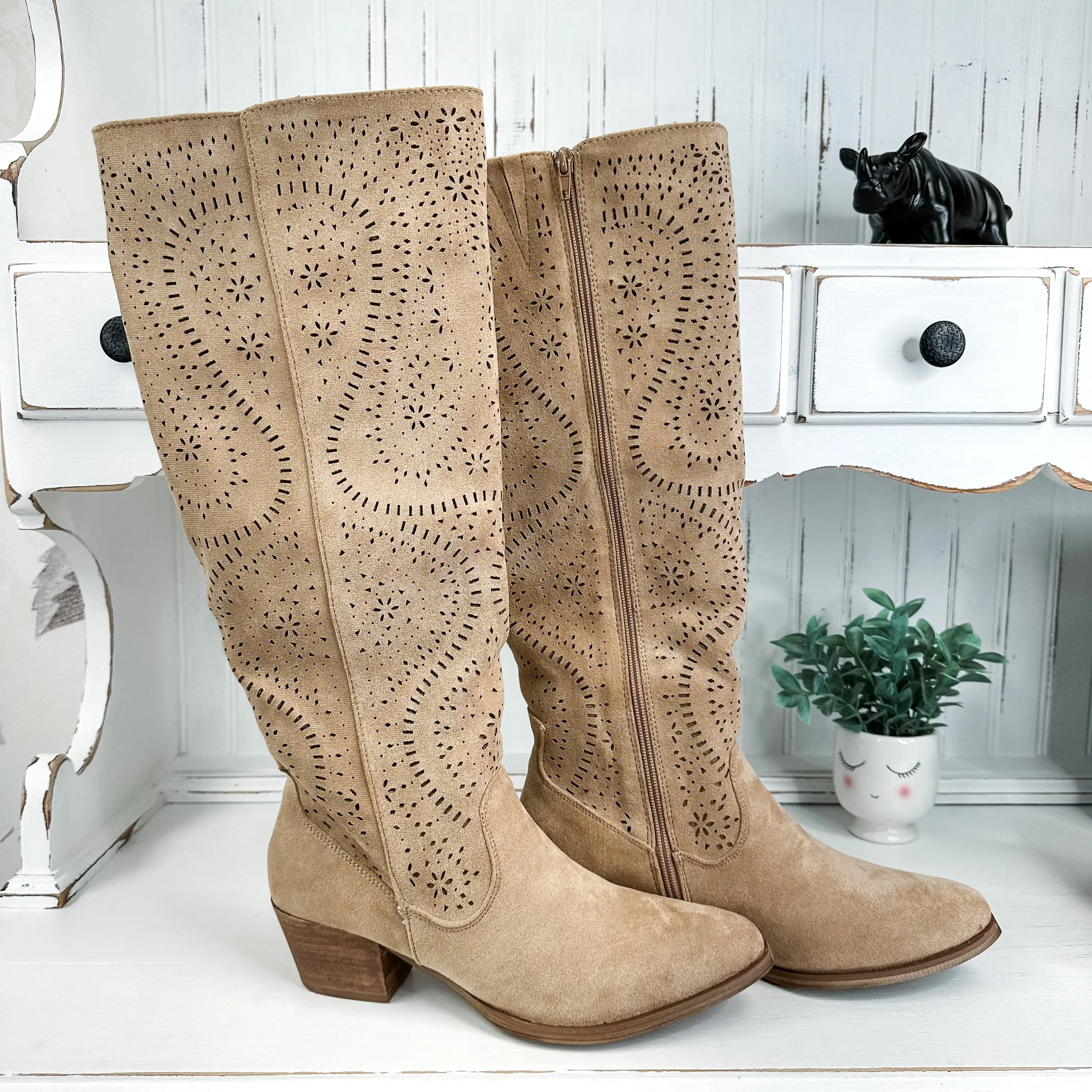 Mara Tall Boot - Sand