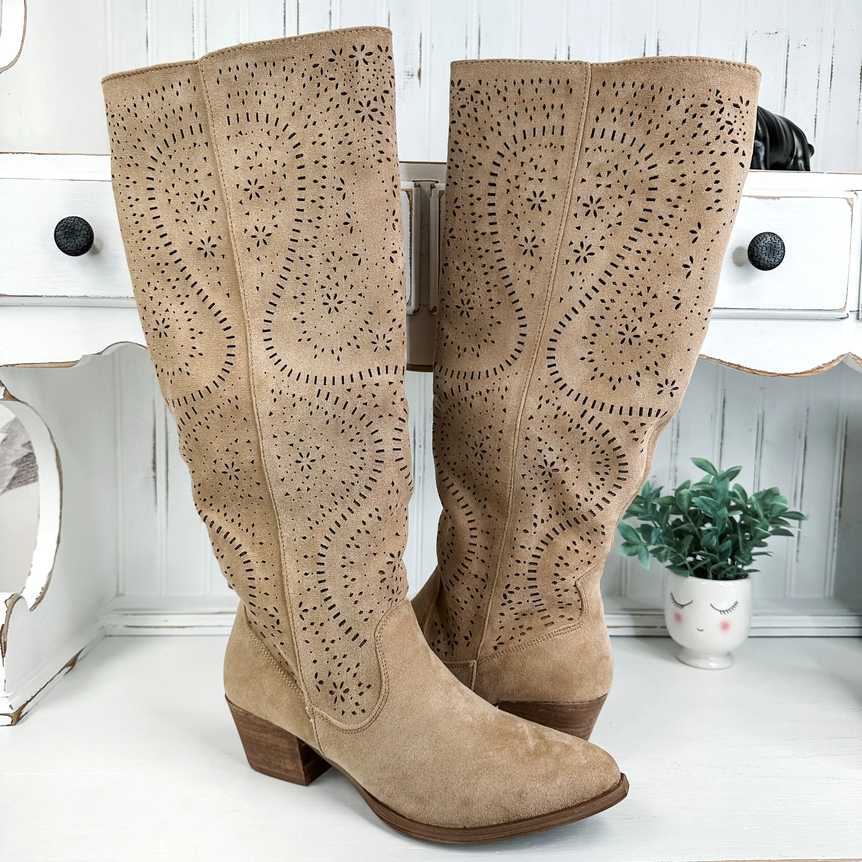 Mara Tall Boot - Sand