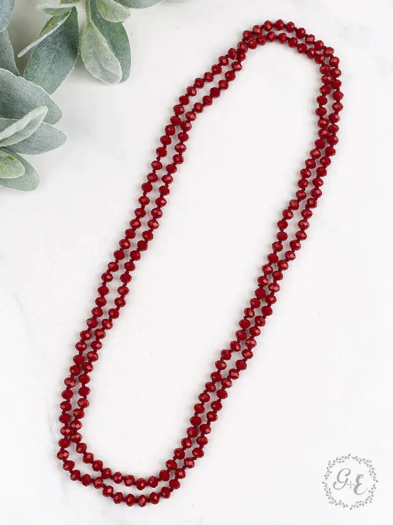 *Maroon Crystal Strand 60