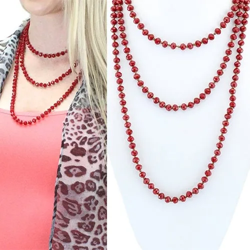 *Maroon Crystal Strand 60