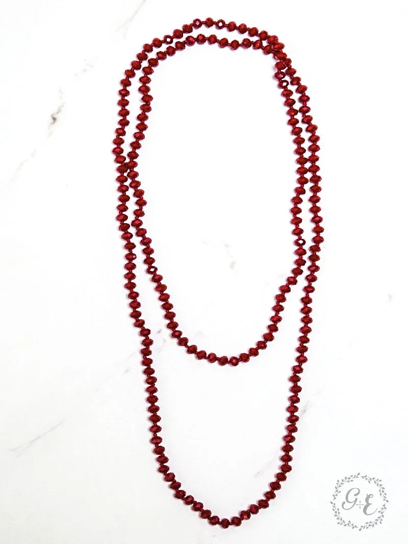 *Maroon Crystal Strand 60