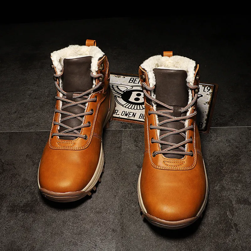 Men's Fur Lined Hiking Boots