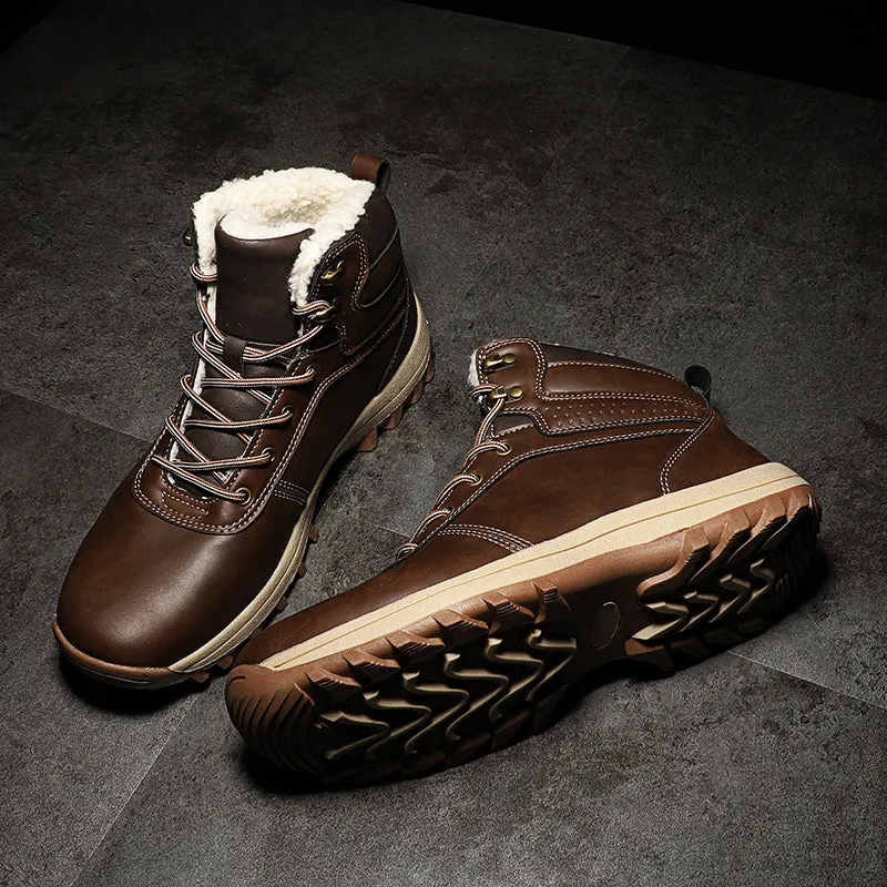 Men's Fur Lined Hiking Boots