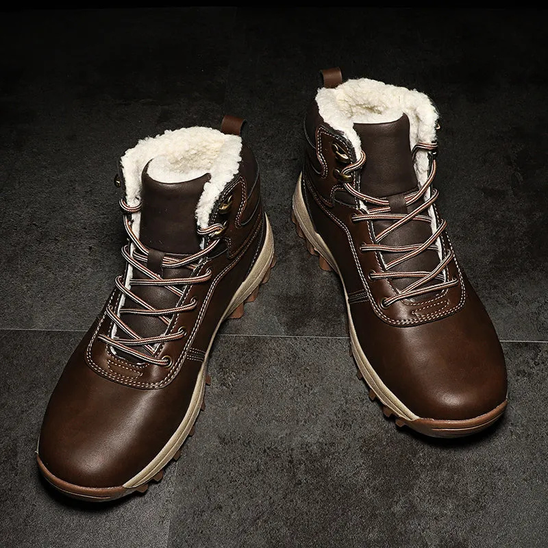 Men's Fur Lined Hiking Boots