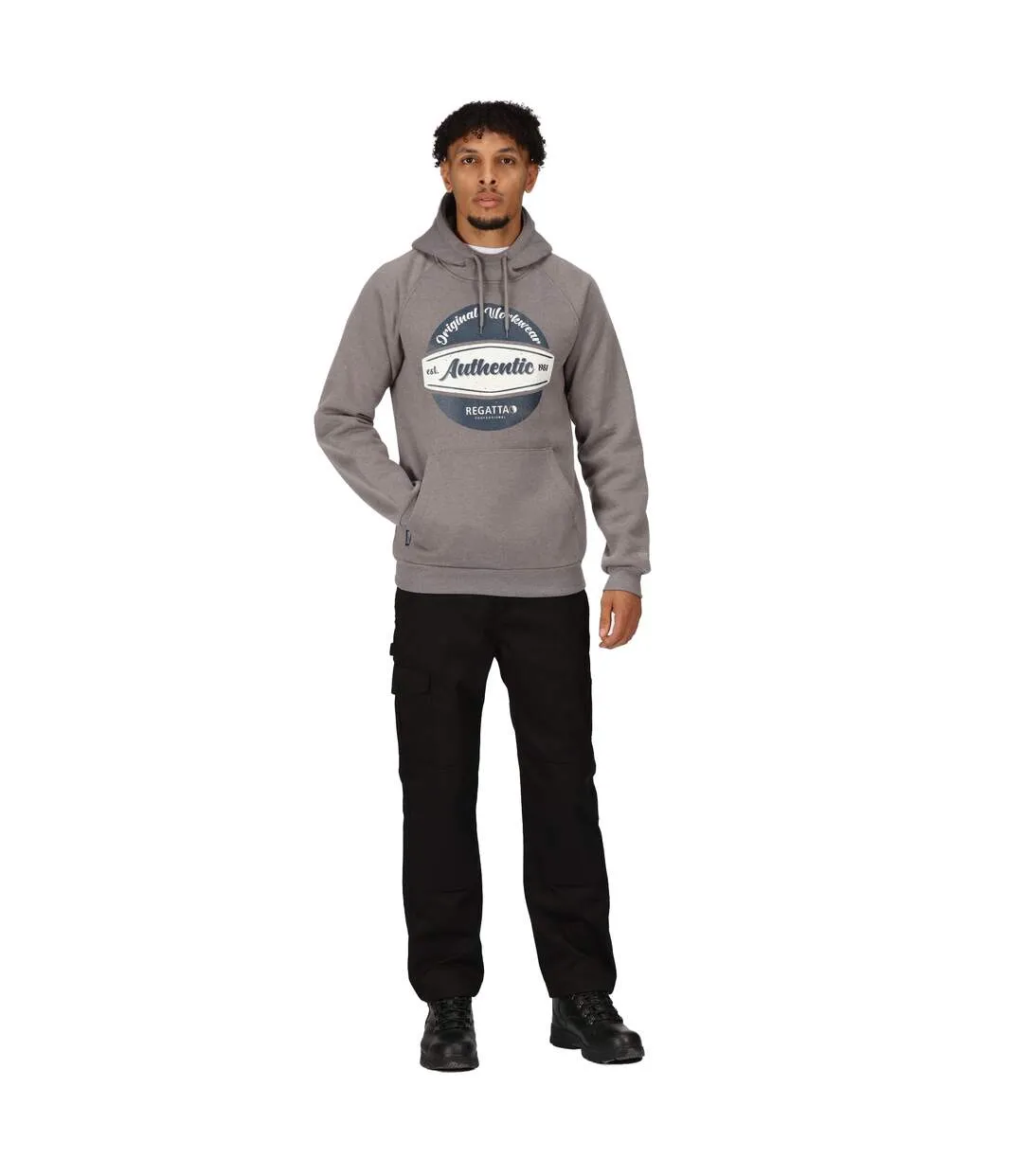 Mens original hoodie rock grey marl Regatta