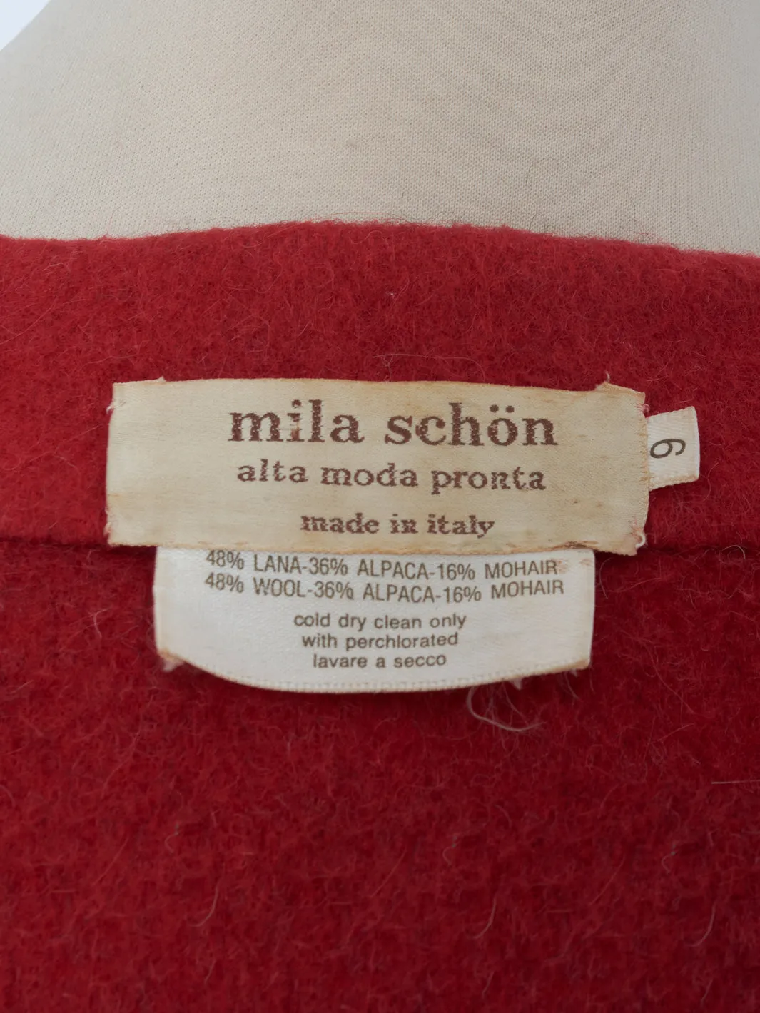 Mila Schn Coat Single-breasted with mandarin collar