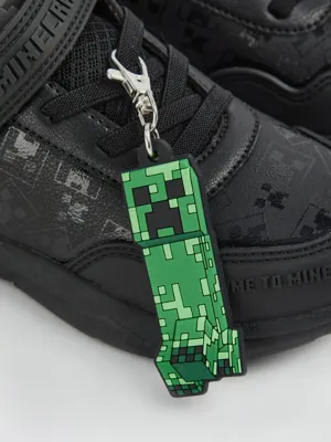 Minecraft Black Wide Fit School Shoes | School | George at ASDA