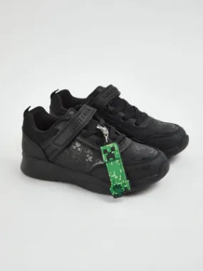 Minecraft Black Wide Fit School Shoes | School | George at ASDA