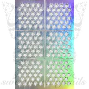 Mini Stars Nail Vinyls Nail Art Stencil Stickers /2 Sheets