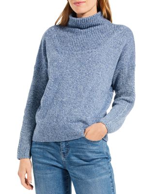 Mix Stitch Funnel Neck Sweater