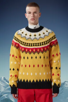 MONCLER  |Alpaca & Wool Jacquard Sweater