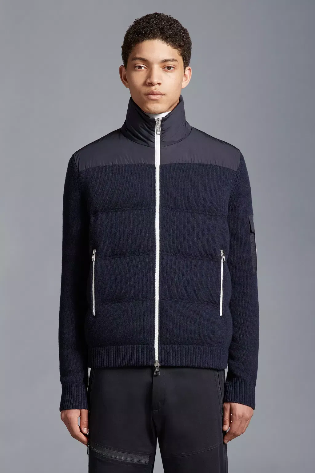 MONCLER  |Padded Wool Hoodie I20919B00005M1241750