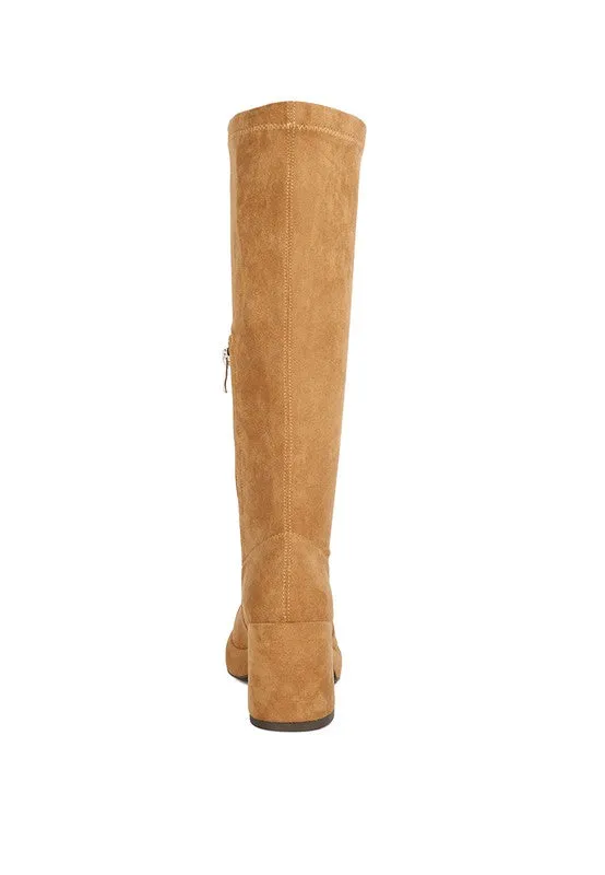 Morpin Stretch Suede Calf Boots