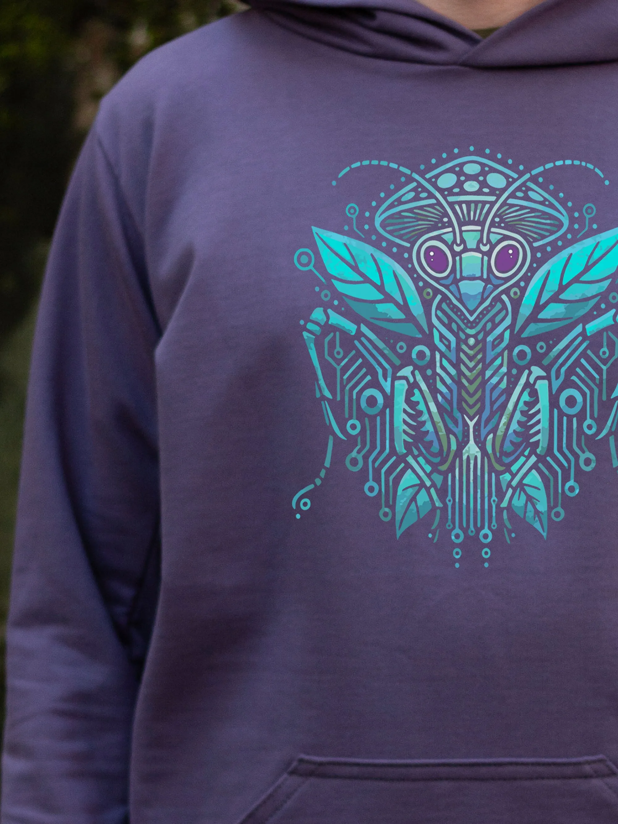 NEW Purple Mushroom Mantis Hoodie