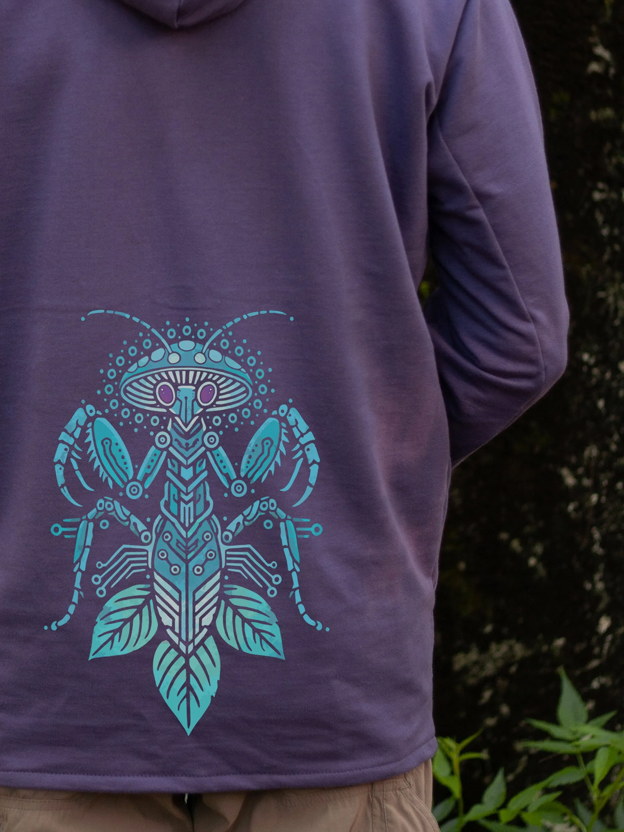 NEW Purple Mushroom Mantis Hoodie