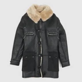 Nigel Cabourn x Aero Leathers Sheepskin Leather Coat