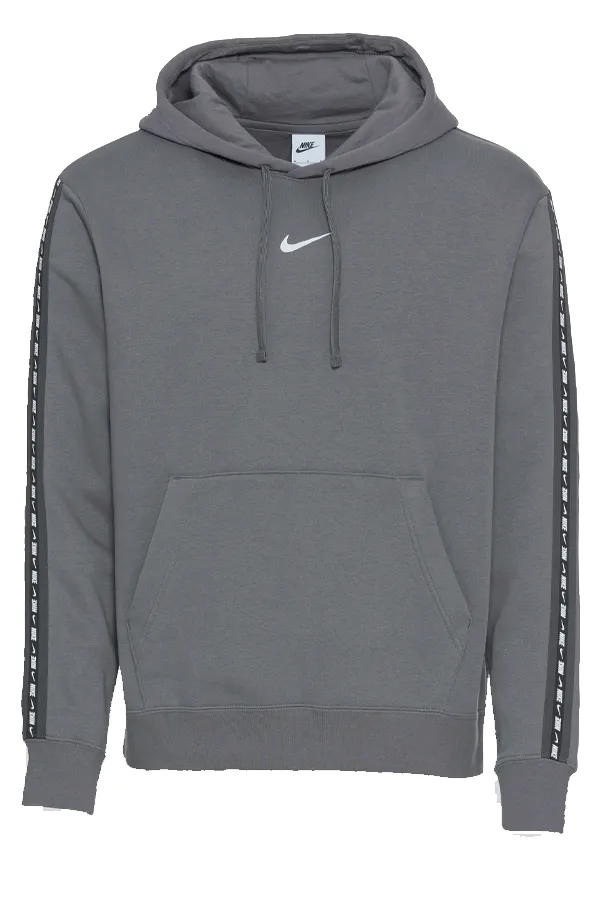 Nike Tape Logo Hoodie Grey