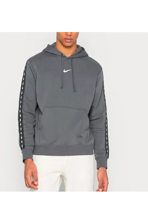 Nike Tape Logo Hoodie Grey