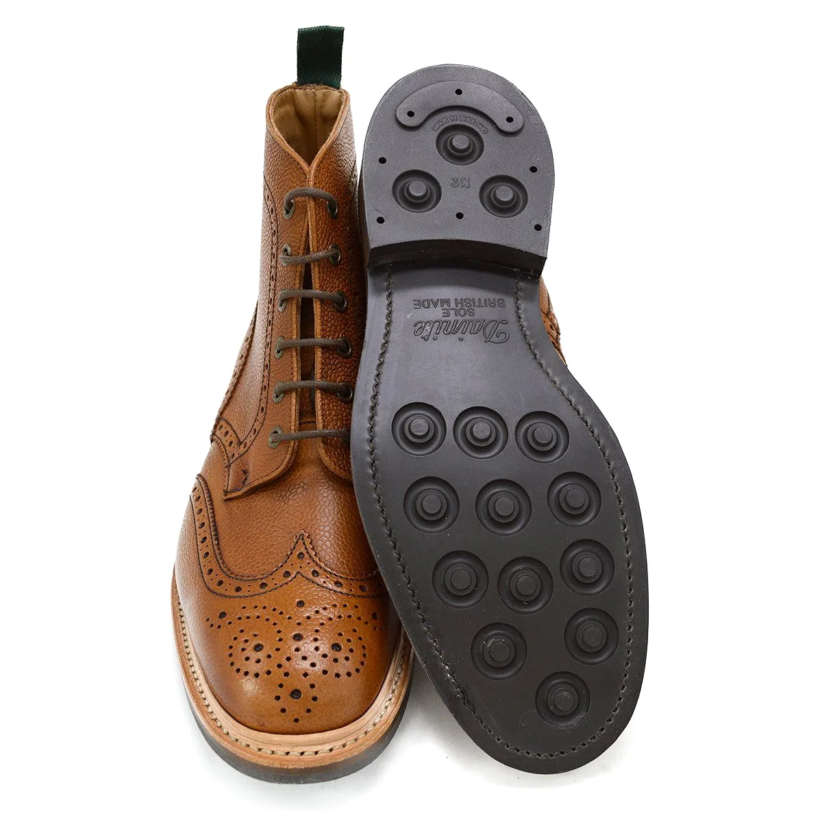 NPS HEATH Brogue Boots -Acorn Grain with Itshide Sole