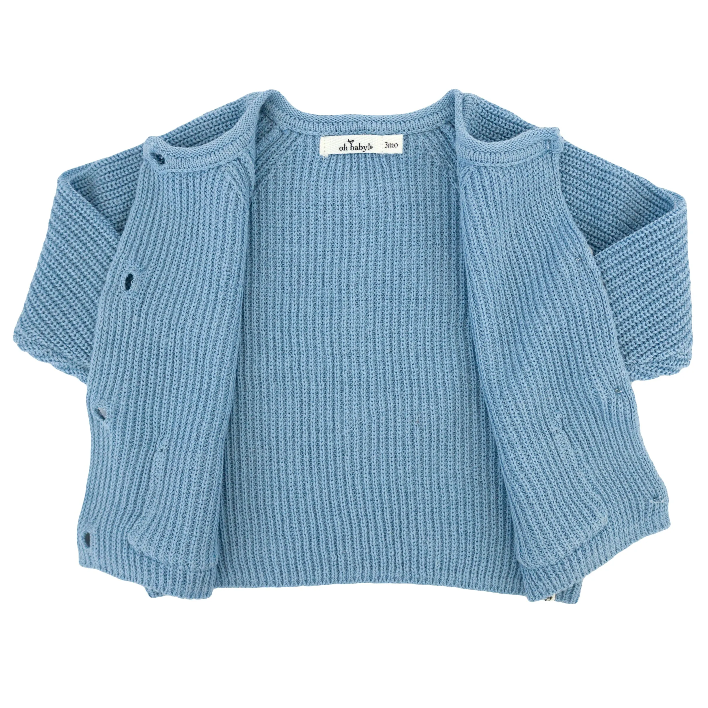 oh baby! Country Club Knitted Cardigan - Blue