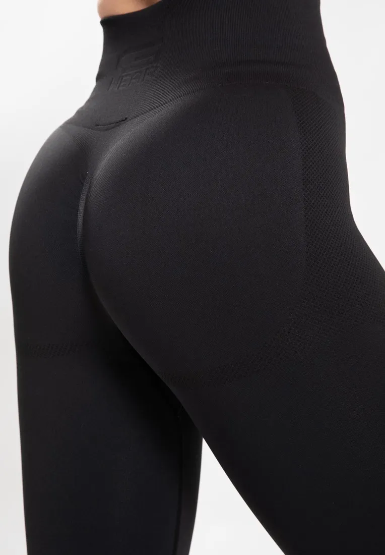 Olivia Seamless Leggings - Black - M/L Gorilla Wear