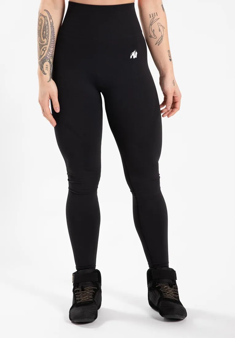 Olivia Seamless Leggings - Black - S/M Gorilla Wear