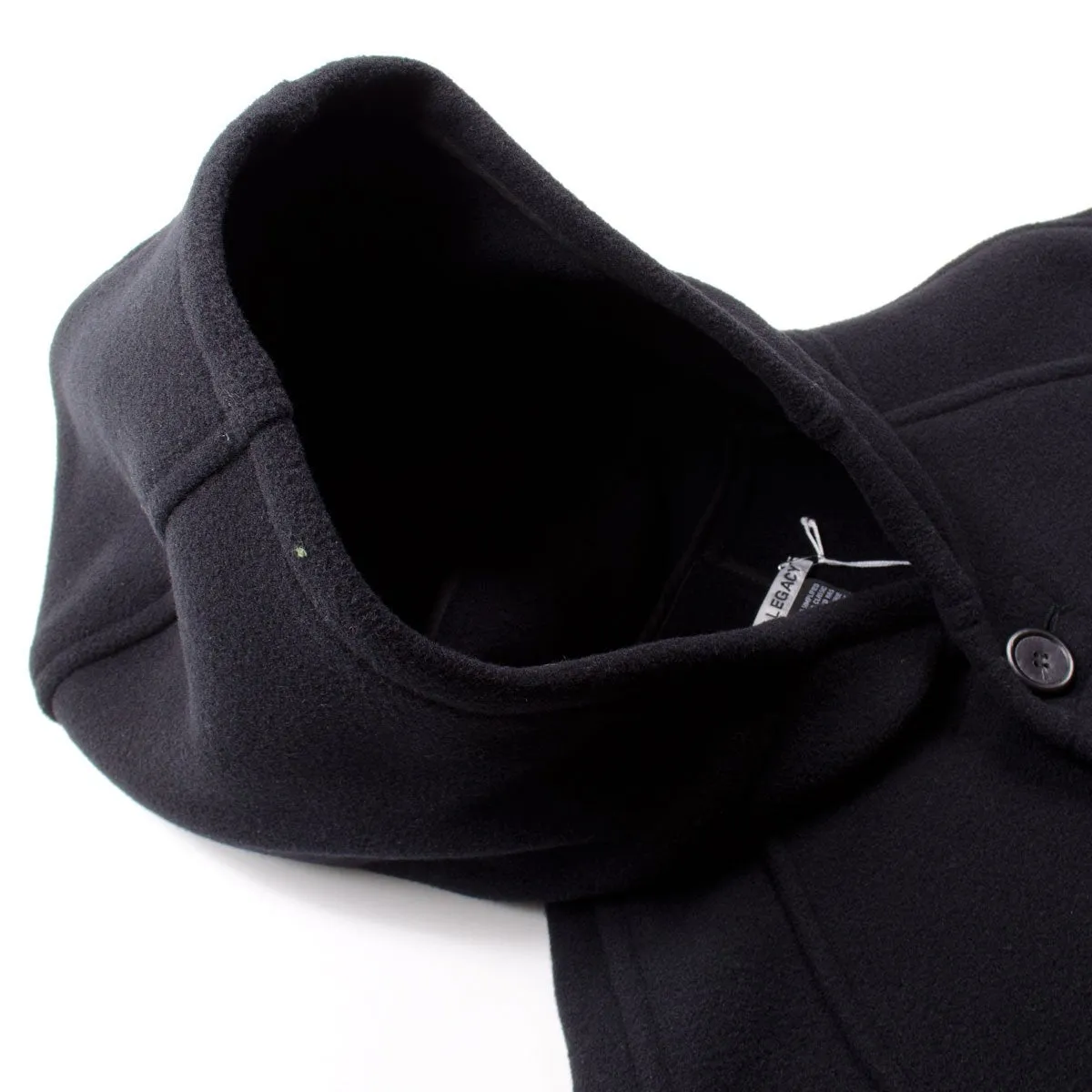 Our Legacy - Felt Duffle Coat - Black Cocoon Wool