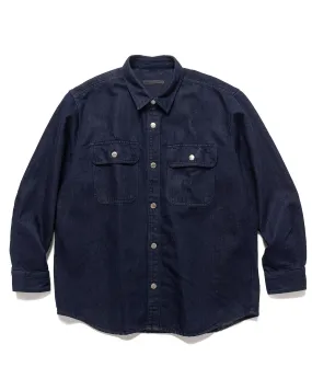 Oversized Shirt Jacket Indigo