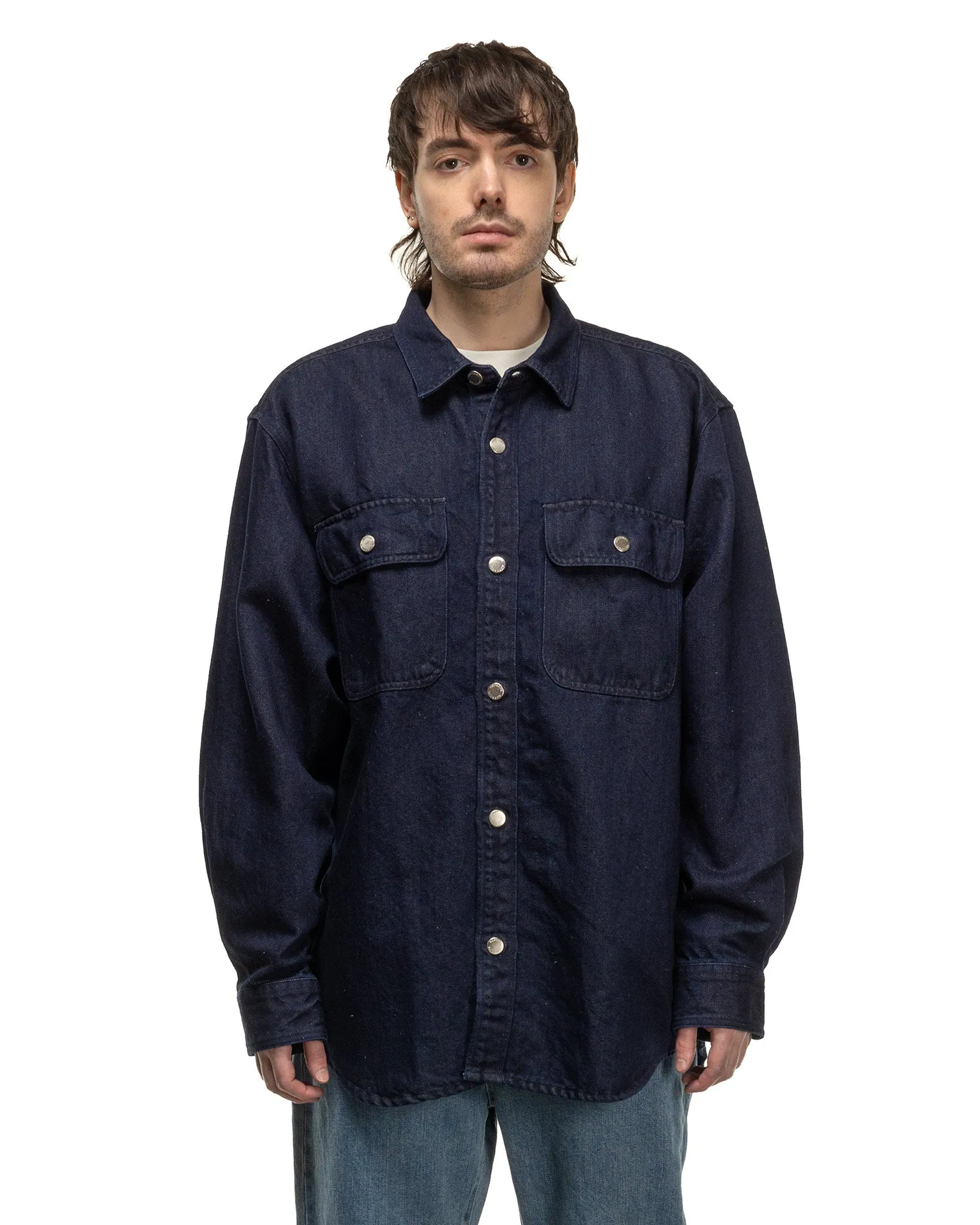 Oversized Shirt Jacket Indigo