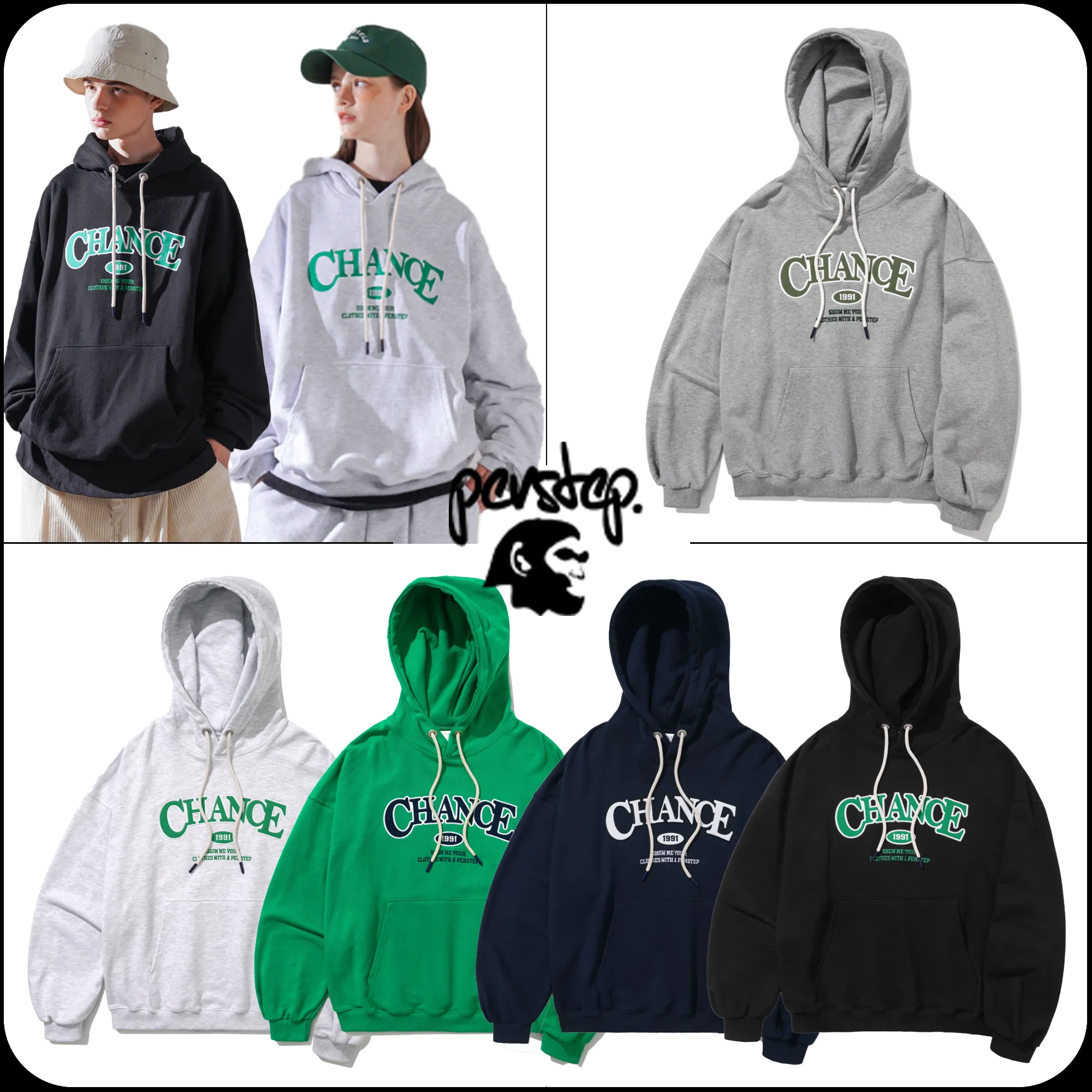 perstep  |[PERSTEP]★CHANCE HOODIE