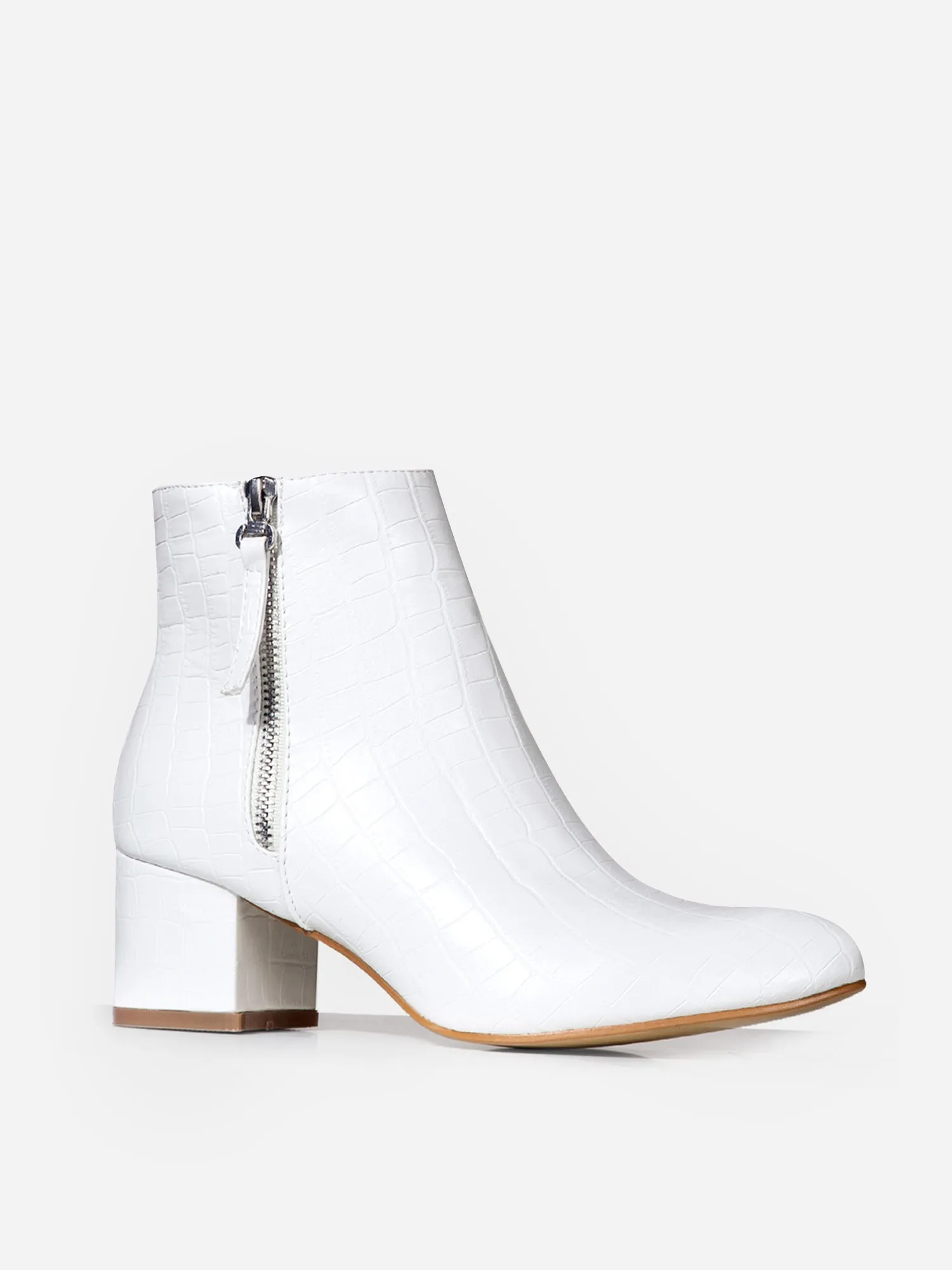 Pointed Toe Zip Ankle Boots