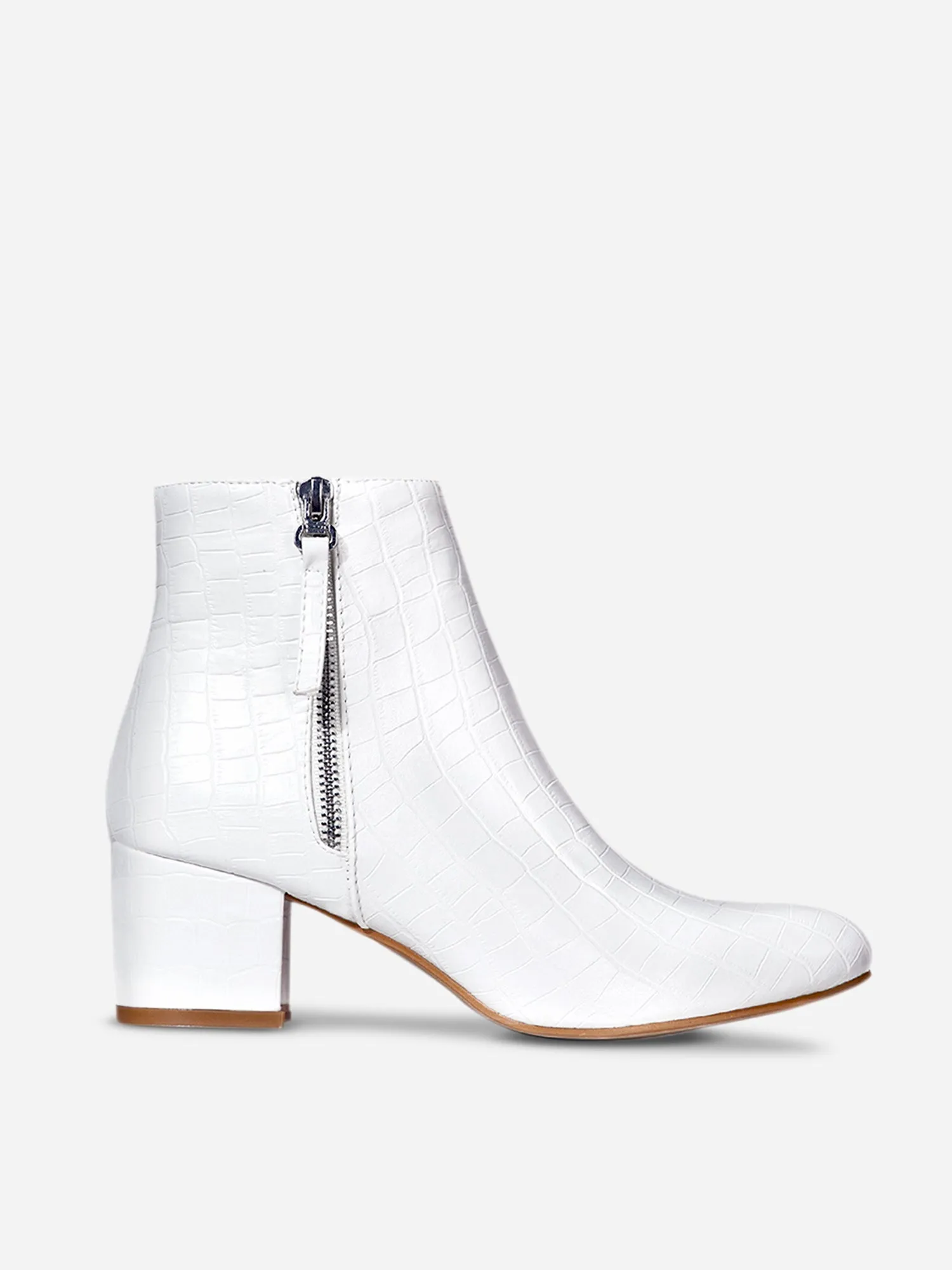 Pointed Toe Zip Ankle Boots