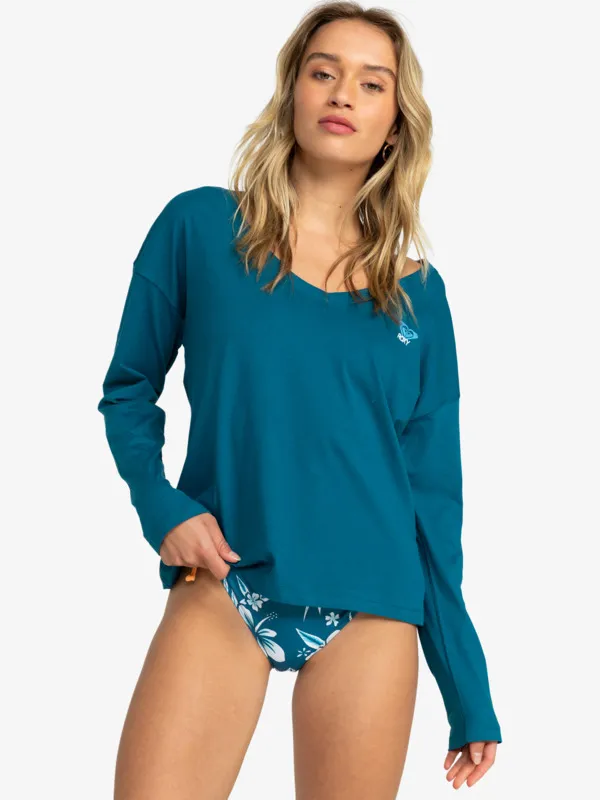 Roxy Life Love - Long Sleeve V-Neck Top for Women