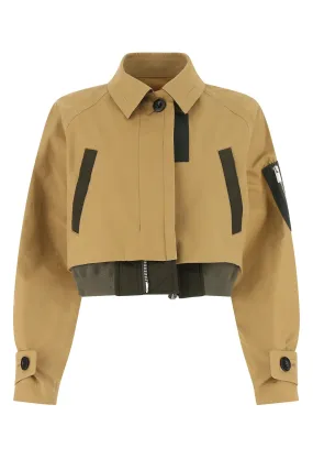 Sacai Cropped Shirt Jacket