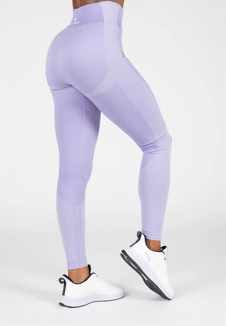 Selah Seamless Leggings - Lilac - M/L Gorilla Wear