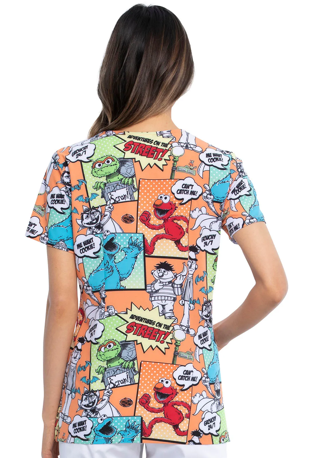 Sesame Street V-Neck Top in Street Adventures