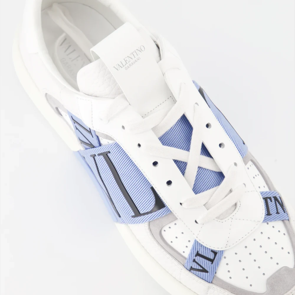 Sneaker in pelle bicolore