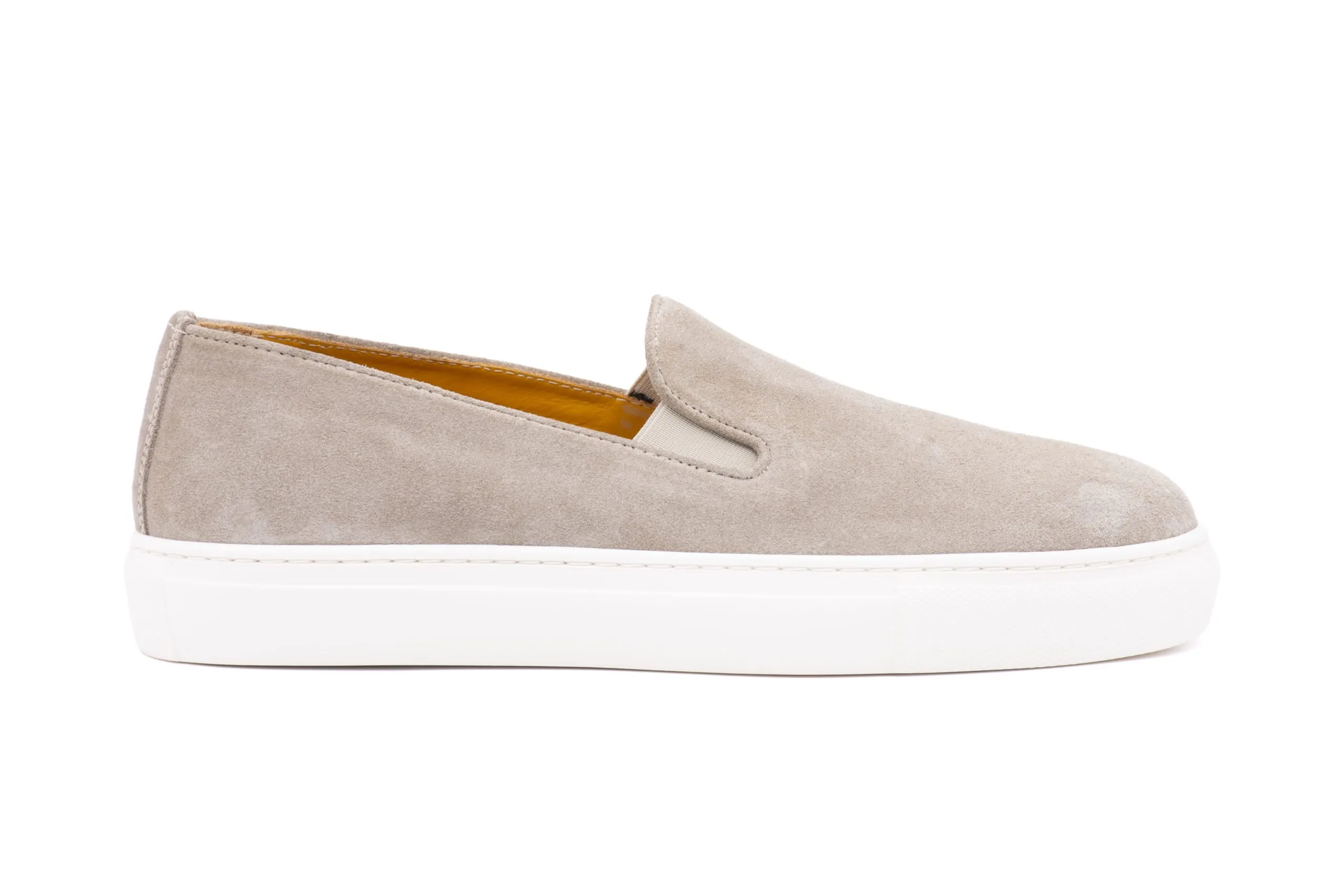 Suede slip-on sneaker