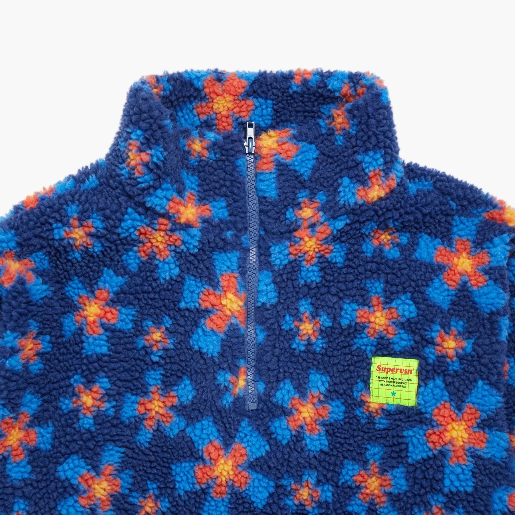 Supervsn 1/4 Zip Starburst Sherpa Sweater