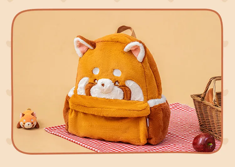 Sweet Red Panda Plushie Backpack