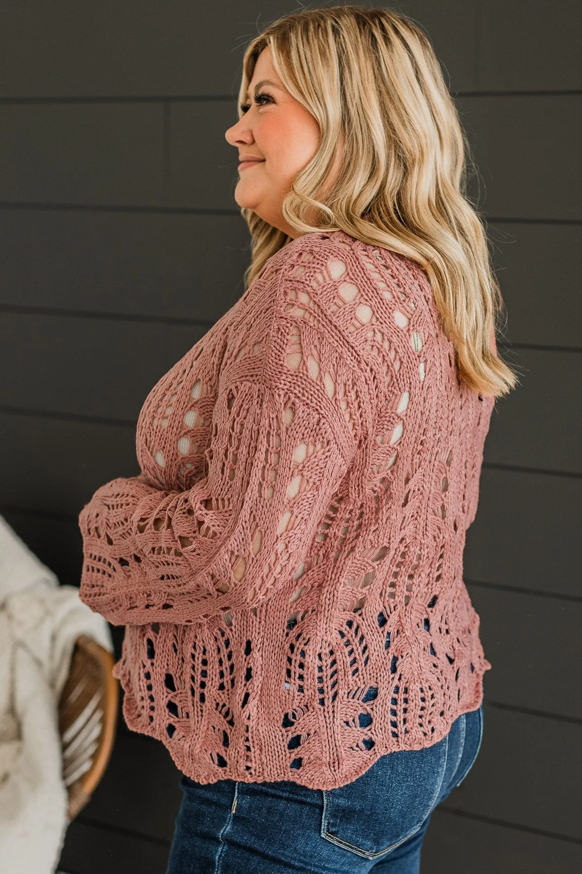 Sweetest Thing Knit Sweater- Mauve