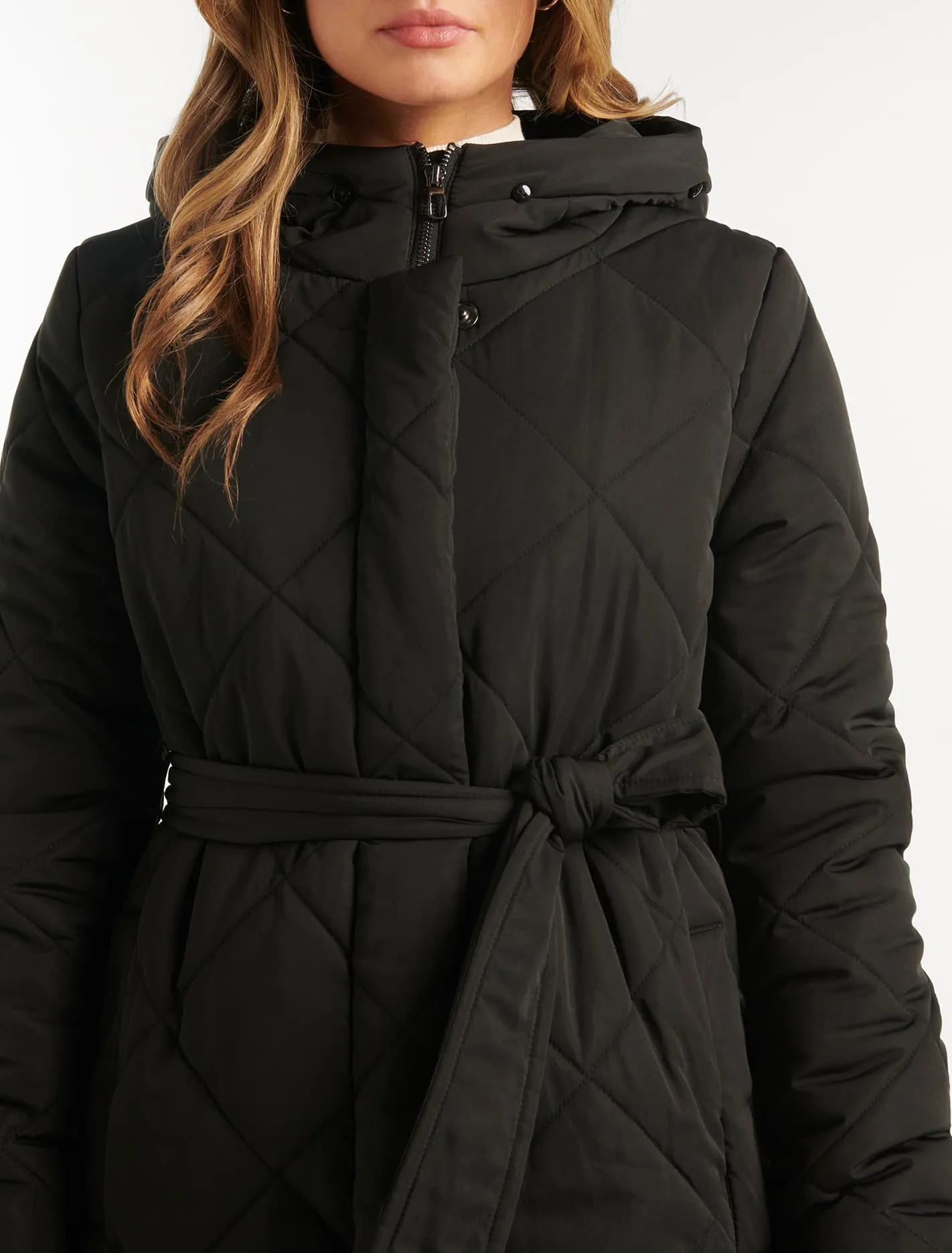 Tessa Quilted Longline Puffer Jacket