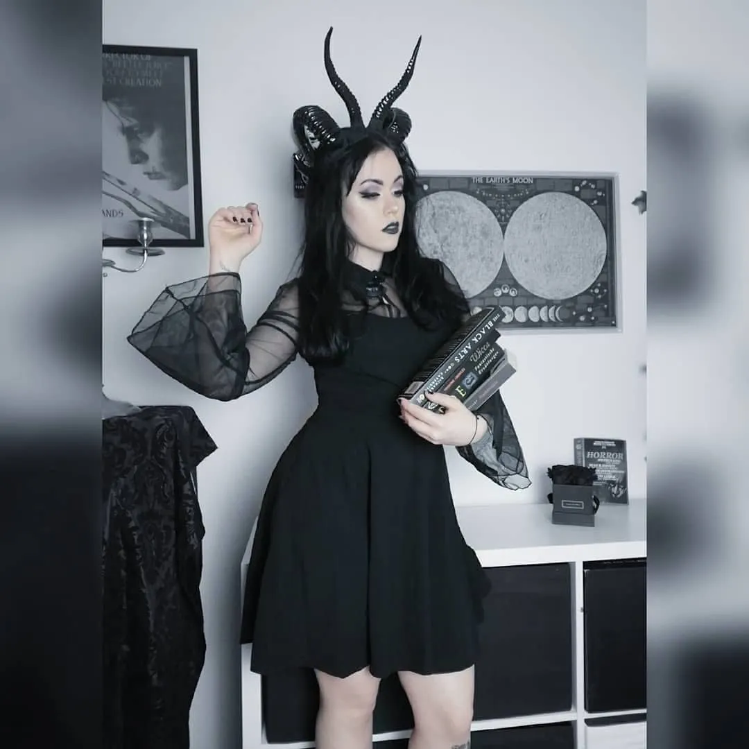 The Baphomet Horns Headpiece