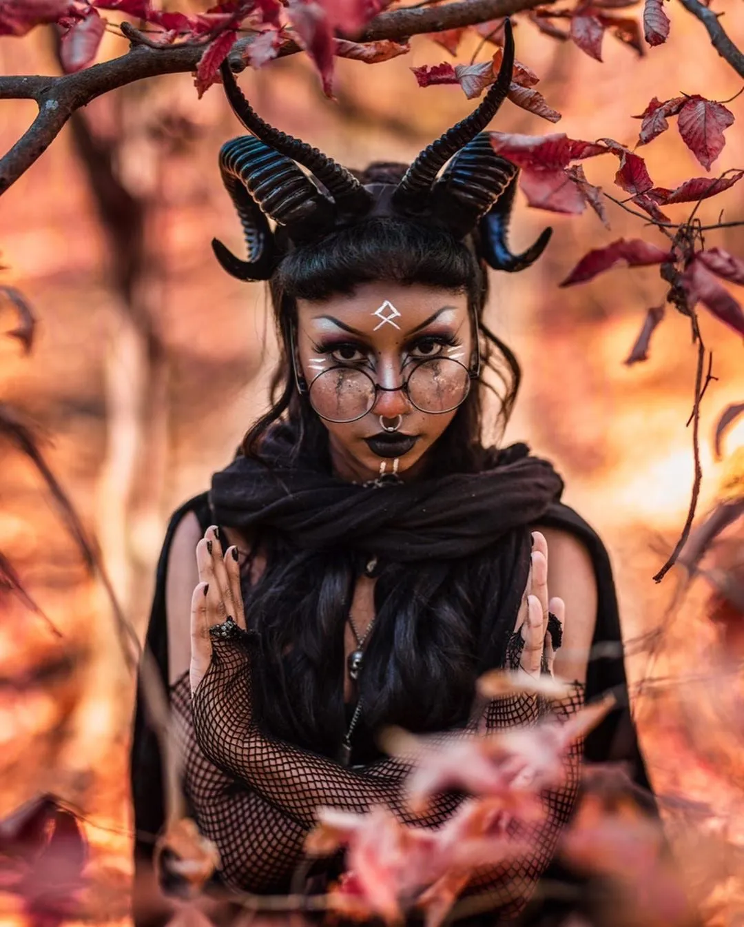 The Baphomet Horns Headpiece