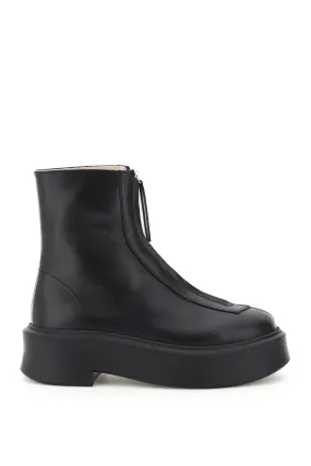 The Row Zipped Ankle Boots