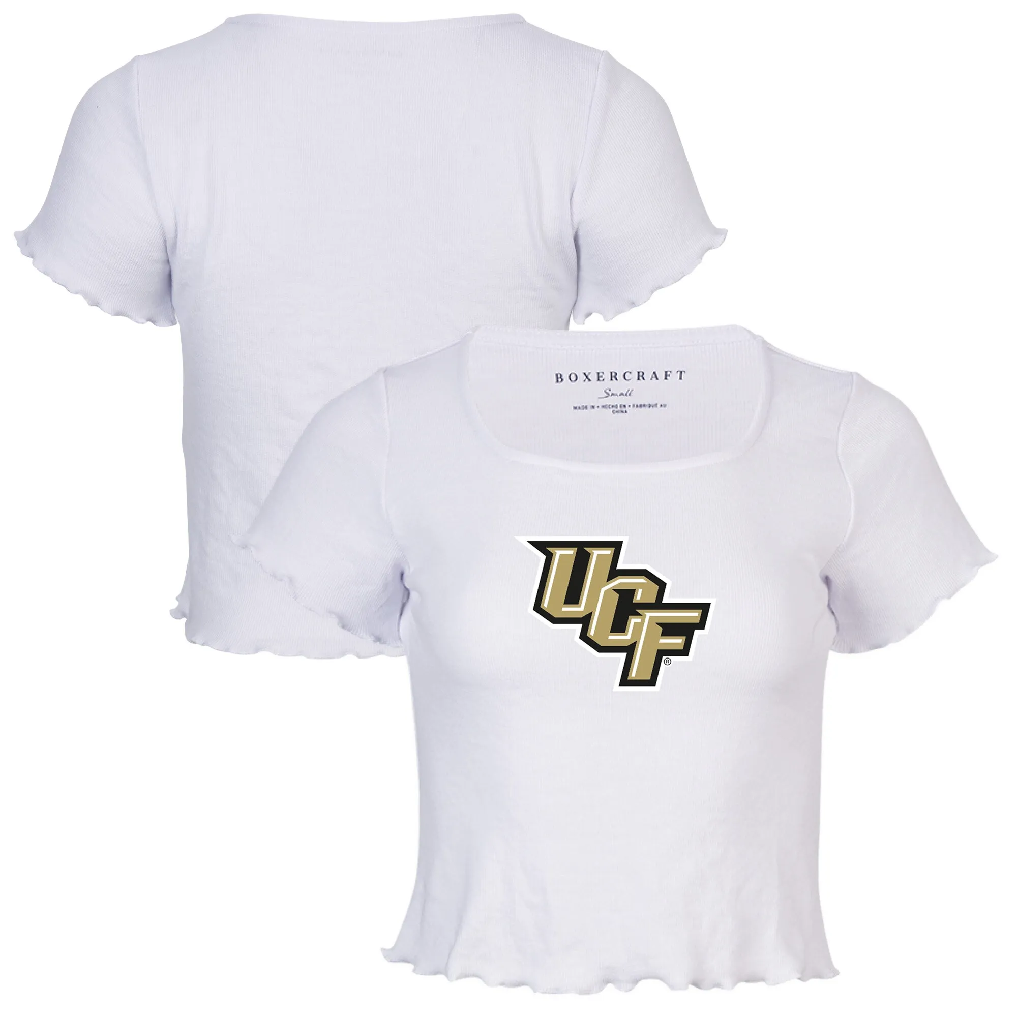 UCF Knights Women's White Baby Top T-Shirt