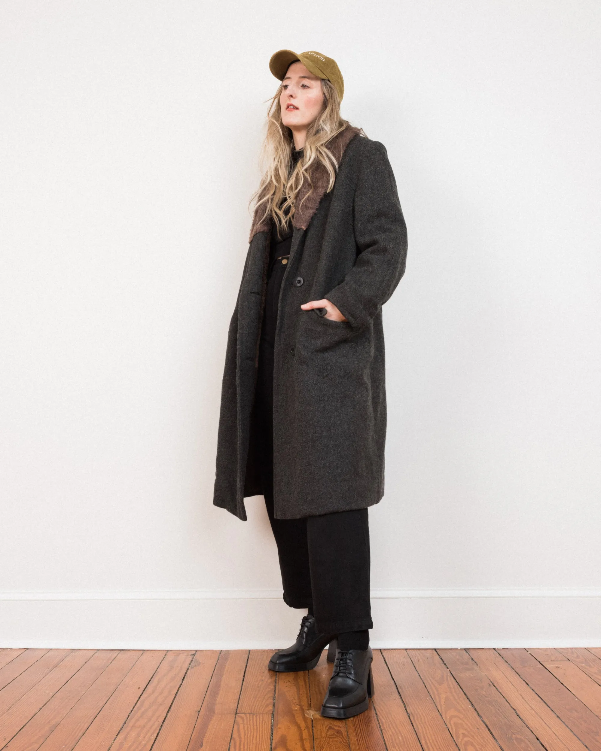 Vintage Fur Lined Wool BERLIN Coat #15 (M)